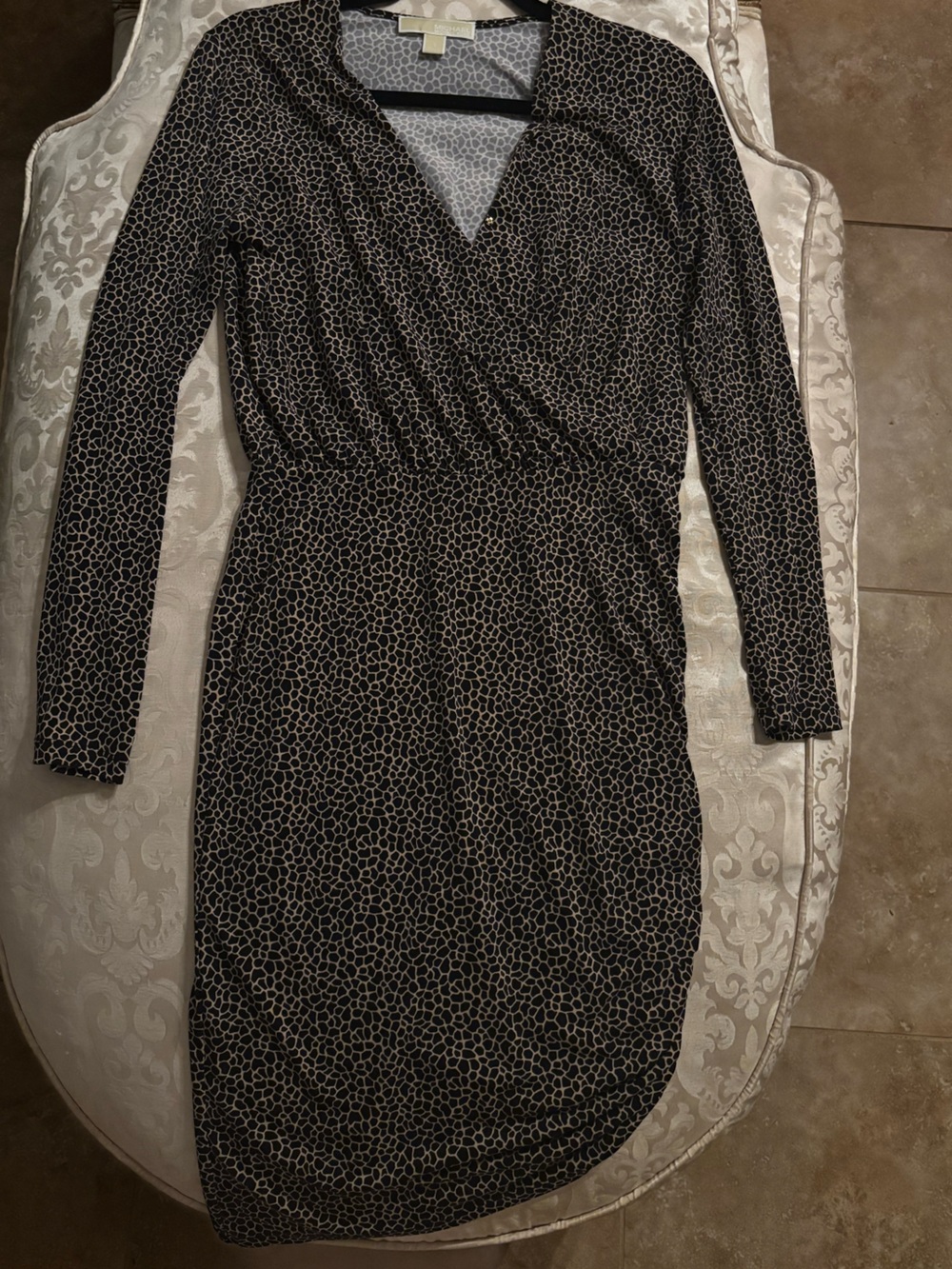 Michael Kors black giraffe Print dress